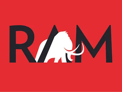 RAM Logo animal animal logo branding elephant illustration logo logo design logotype mammoth vector illustration