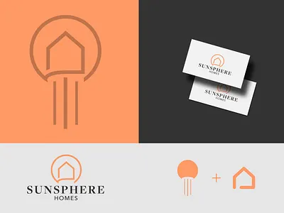 Sunsphere Homes Logo Concept branding house knoxville logo real estate sphere sunsphere tennessee
