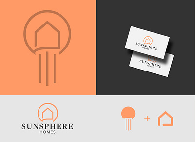 Sunsphere Homes Logo Concept branding house knoxville logo real estate sphere sunsphere tennessee