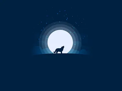Howling to Moon illustration
