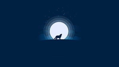 Howling to Moon illustration