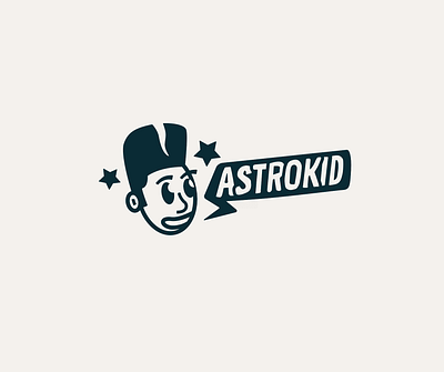 Astrokid the DJ branding design illustration logo vector