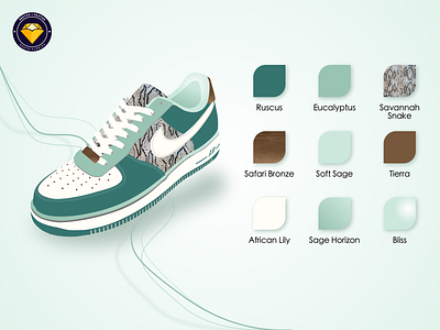 Nike Sneaker Challenge . 02 Savannah color palette concept design fashion fashion illustration illustration nike air safari sketch sneaker tokens ui