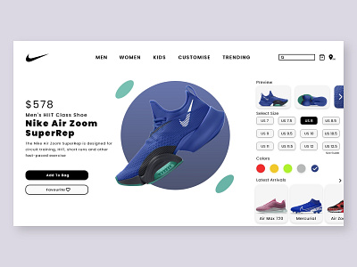 Nike website adobe adobe xd dailyui design dribbble flat illustration minimalist nike air max nike shoes shoes shoes store sports ui ux