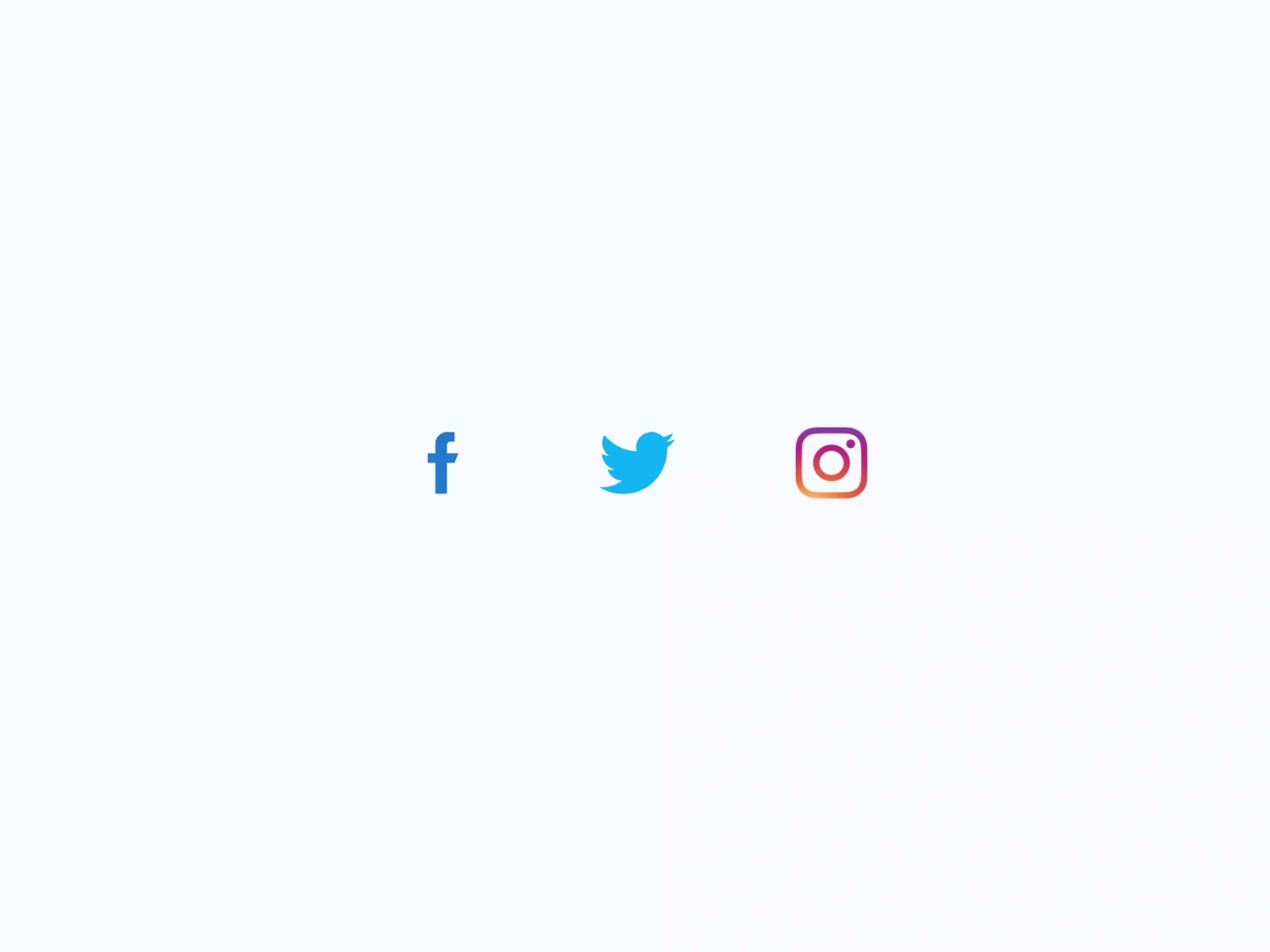 Social Media Icons Hover Effect animation app branding design icon illustration mobile mobile app mobile app design mobile design mobile ui motion phone app ui ux web web design webdesign website website design