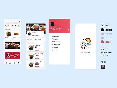 Foodie art branding design flat minimal typography ui ui design uiux uiuxdesign ux uxdesign