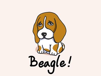 Beagle Puppy beagle dog illustration pet puppy sketch