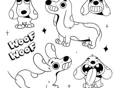 Dogo 🐶 2d cartoon cartoon character cartoon illustration character characterdesign cute dog doggo doggy dogs doodle illustration illustrator procreate woof