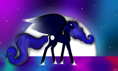 Princess Luna digitalart dreamscape fanart mlp princess princess luna princess of the night