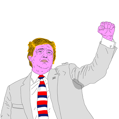 AP!G illustration pop trump usa