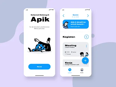 Schedule App Exploration app app design design introduction jadwal schedule schedule app scheduler ui ui design visual design