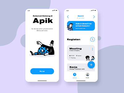 Schedule App Exploration app app design design introduction jadwal schedule schedule app scheduler ui ui design visual design