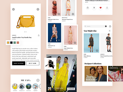 AI fashion app app app design artificial intelligence cards clean ecommerce app fashion fashion app minimal mobile mobile app mobile design mobile ui screens shopping app ui userinterface ux uxui