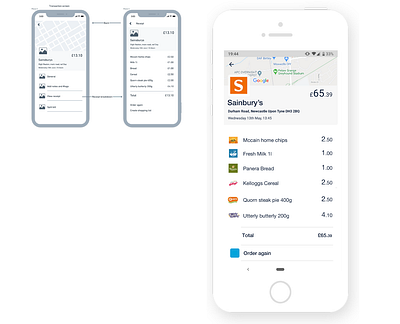 Monzo | receipt breakdown big data casestudy product design ui ux