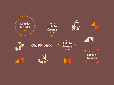 Little Gents / branding bird bowtie boy boys brand branding clothes fish for sale gent gentleman hare kid kids little logo logotype rabbit wear