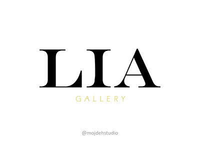 Lia Gallery illustrator logo logodesign typogaphy