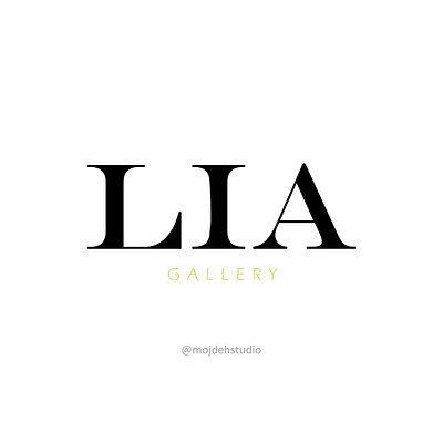 Lia Gallery illustrator logo logodesign typogaphy