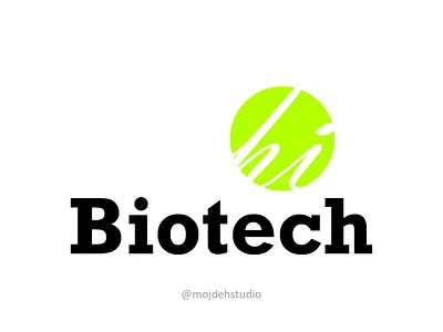 Hi Biotech illustration logo logodesign vector