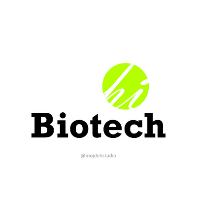 Hi Biotech illustration logo logodesign vector