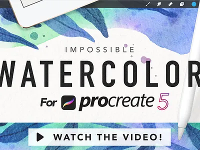 Procreate Watercolor Kit procreate app procreate art procreate brushes procreate illustration procreate lettering