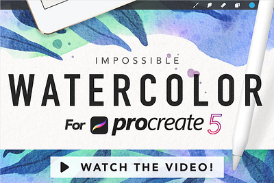 Procreate Watercolor Kit procreate app procreate art procreate brushes procreate illustration procreate lettering