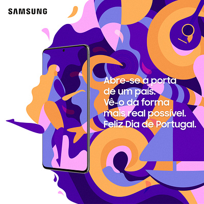 Samsung's Magic Door color colorful art design digital art digital artwork door illustration magic portugal day samsung