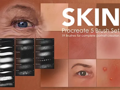 Skin Painting Procreate Brushes branding procreate app procreate art procreate brushes procreate illustration procreate lettering procreateapp