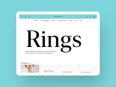 Product range to detail after effects aftereffects diamond diamonds ecommerce jewellery product detail page rings tiffany ui ui animation