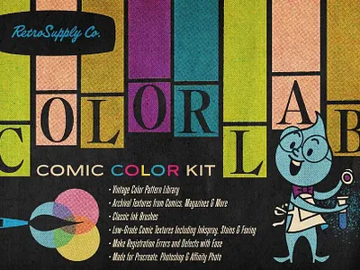 ColorLab Procreate Vintage Comic Kit procreate app procreate art procreate brushes procreate illustration procreate lettering procreateapp