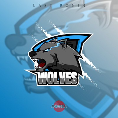 WOLVES character design esport esport logo graphic design illustration illustrator logo mascot mascot character mascot design mascot logo vector wolves