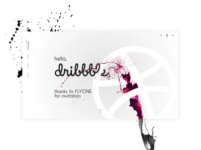 Hello, Dribbble design first shot graphic graphic design hello dribble identity design landing page web