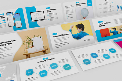 Versie - Fluid Style Powerpoint Template art asymetrical business presentation clean creative finance fluid geometrical investor lookbook minimal modern peach powerpoint template presentation simple