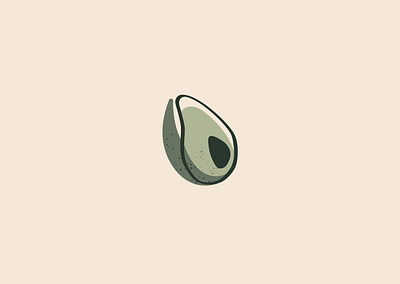 avo avocado design flat fruit icon illustration logo minimal vector