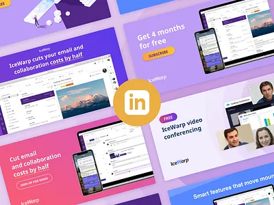 LinkedIn Ads ads adwords app banner banner small collaboration conferencing design email inmail linkedin mobile app socialmedia typography ux web web app