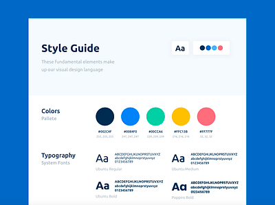 Style Guide daily ui dailyui design