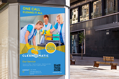 CLEANOMATIC - Logo Design Flare animation branding design illustration logodesign mechandise poster design posters