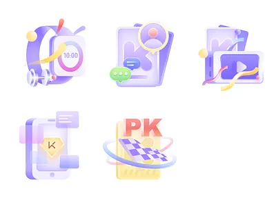 K icon color design icon illustration illustrator sketch ui vector