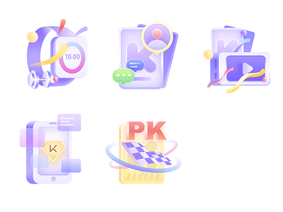 K icon color design icon illustration illustrator sketch ui vector