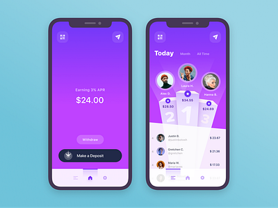 Designing a Leaderboard Into a Blockchain App app blockchain design engaging fun leaderboard mobile ui ux