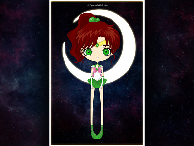 💚Sailor Jupiter💚 animation art character design cute illustration design illustration jupiter kawaii art kids illustration photoshop sailor moon wacom