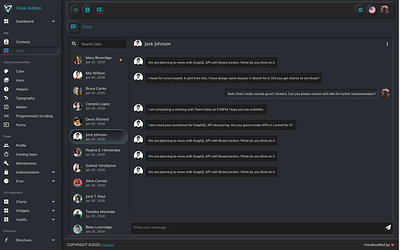 Vuse Admin - Premium Vuejs Admin Template chat chat app dark dashboard design light neumorphic neumorphism scss template ui vue.js vuejs vuetify