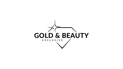 Gold & Beauty Exclusive branding logo vector