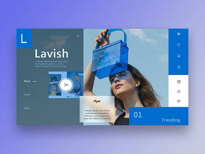 lavish landing page design minimal typography ui ux web