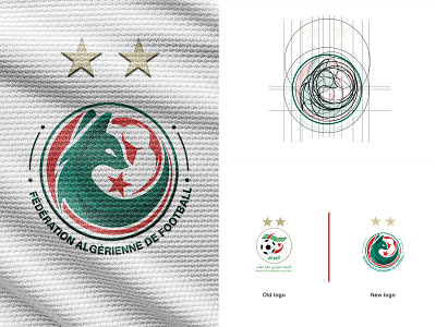 Rebrand logo of FAF - Algeria national team branding design football icon illustration logo logos sport vector