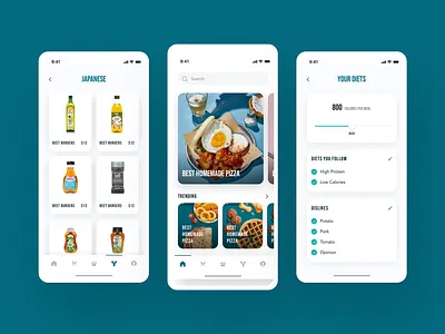 KOOKERS - Food videos, recipes & groceries bank card booking app clean ui finance food food app food delivery food design food order grocery app mobile app recipe app templates themes ui ui design ui kit ui ux user interface video