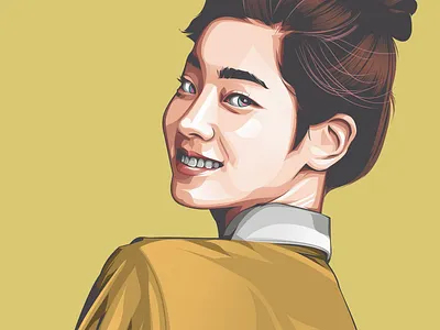 "Say cheese" cartoon cartoon face cartoon portrait fiverr fiverrgigs girl illustration korean portrait vector vector art vector artwork vector face vector illustration vector portrait vectorart