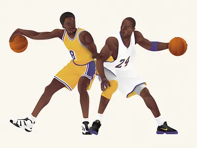 8.24 24 8 artwork basketball design gradients illustration kobe bryant mamba nba rip tribute