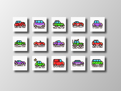 Cars Vehicle (Filled Outline) automobile automotive car creative design doodle filled outline graphic icon icon bundle icon set iconfinder iconography illustration supplyanddesign transport transportation ui vector vehicle