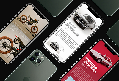 Motor library app cars concept design flat library minimal mobile mockup museum photoshop product sketch type typography ui