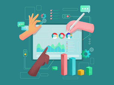 data data graphs hands metrics office